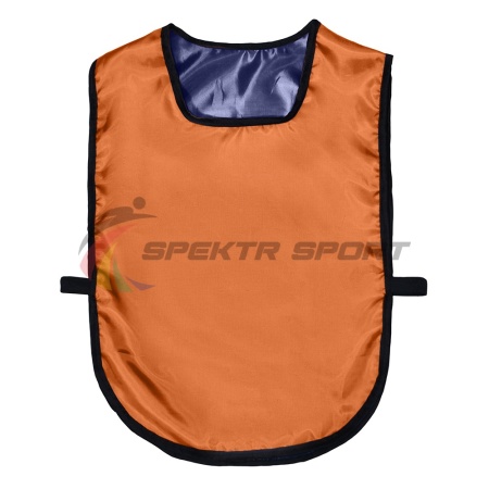 Купить Манишка футбольная двусторонняя универсальная Spektr Sport оранжево-синяя в Моздоке 